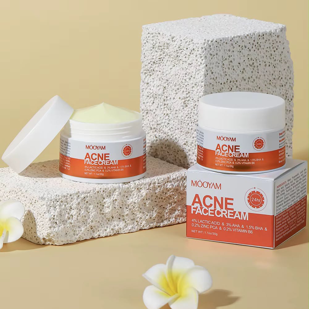 MOOYAM Acne Face Cream – Crème visage peaux à imperfections 30 g