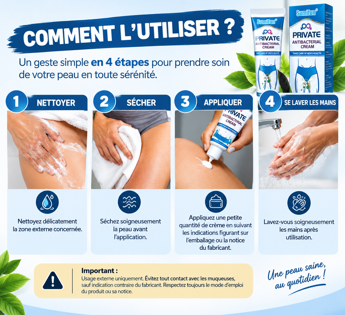 Crème de Soin pour Zones Intimes Externes