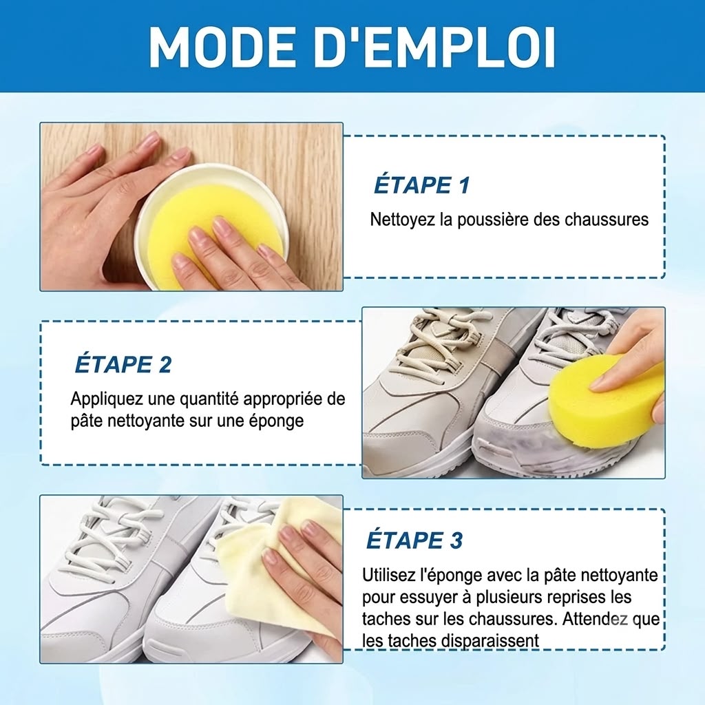 Crème Nettoyante pour Chaussures