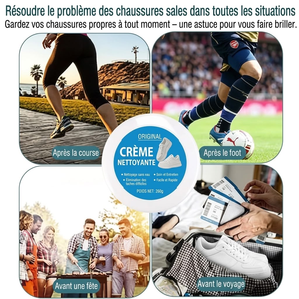 Crème Nettoyante pour Chaussures