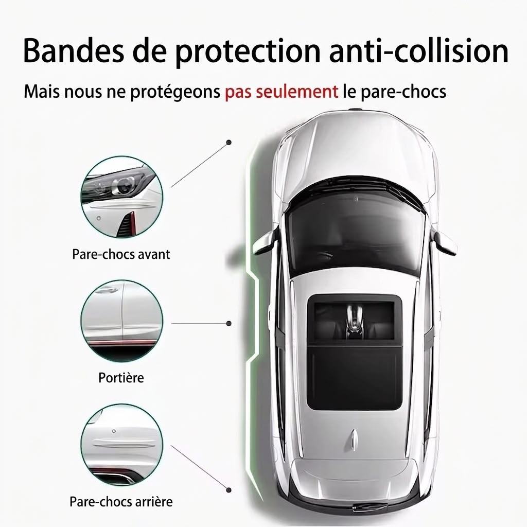 Protection Universelle en Silicone Anti-Collision pour Pare-Chocs