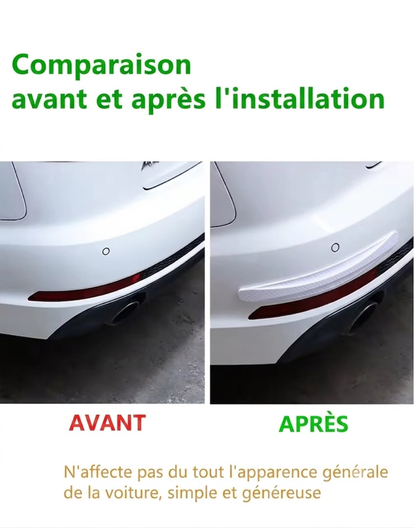 Protection Universelle en Silicone Anti-Collision pour Pare-Chocs