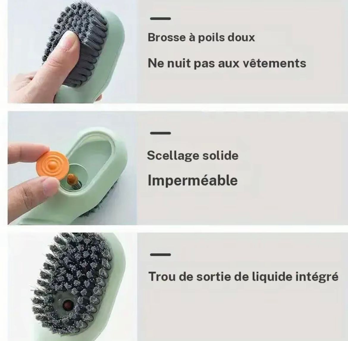 Brosse de Nettoyage Premium avec Réservoir Intégré